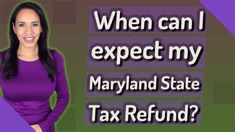 maryland tax refund status